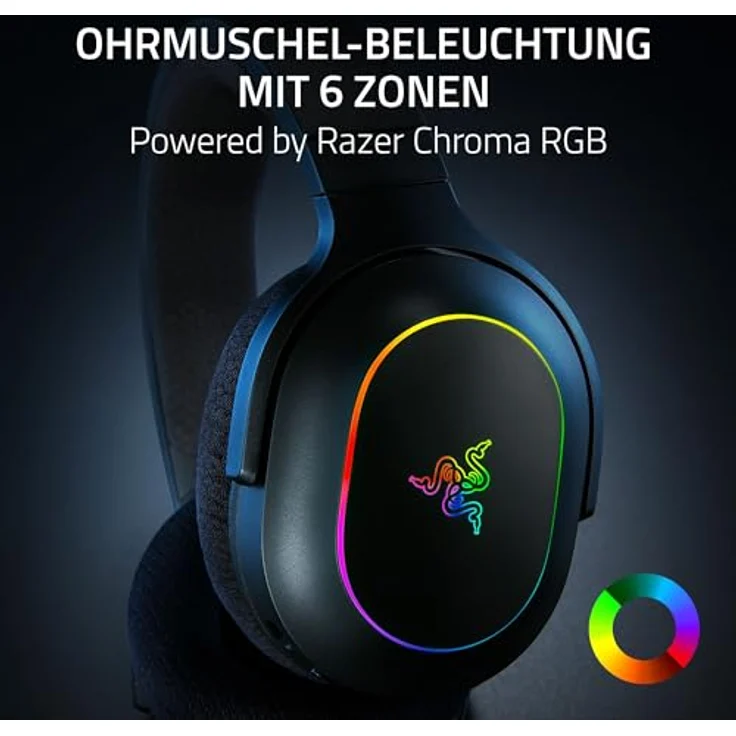 Razer Barracuda X Chroma - kabelloses Multiplattform-Gaming-Headset, 6 Zonen Chroma RGB, SmartSwitch Hyperspeed & Bluetooth, 40mm Treiber, abnehmbares HyperClear Cardioid-Mikrofon, Schwarz – Bild 4
