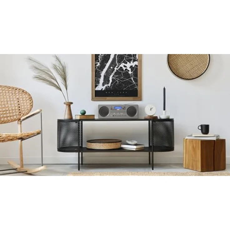 JVC Mini-Turm RD-E861B-DAB, Kompaktanlage mit DAB+ und Bluetooth, grau – Bild 4