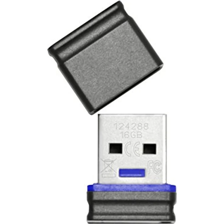 Platinum 16 GB Mini USB-Stick USB 2.0 schwarz – Bild 2