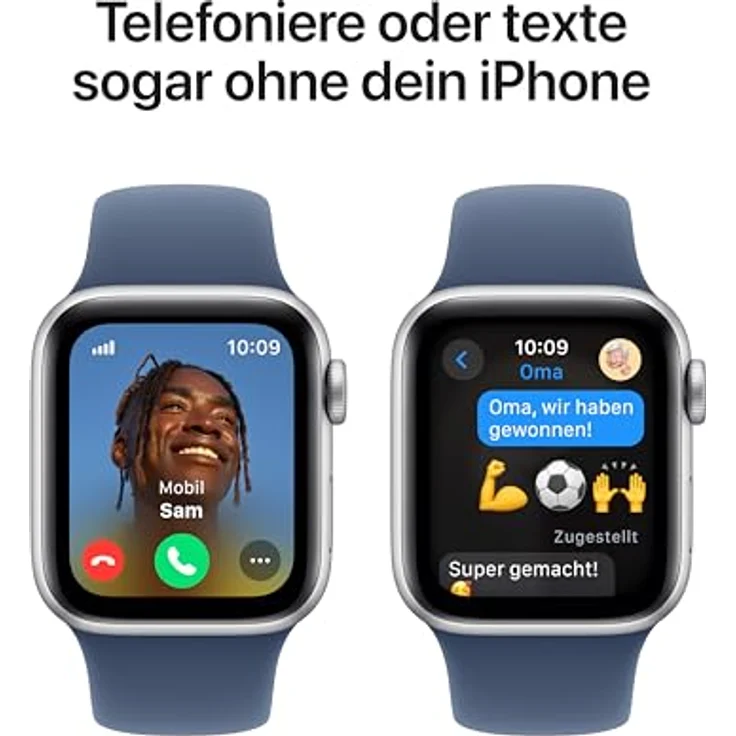 Apple Watch SE (2. Generation) GPS + Cellular 40 mm Smartwatch in Silber mit Fitness- und Schlaftracker – Bild 4