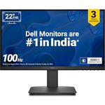 Dell 22 Monitor SE2225HM 21,5 Zoll Full HD (1920x1080), 100Hz, VA, Blendfrei, Neigbar, Comfortview Plus, 3 Jahre Garantie - Schwarz