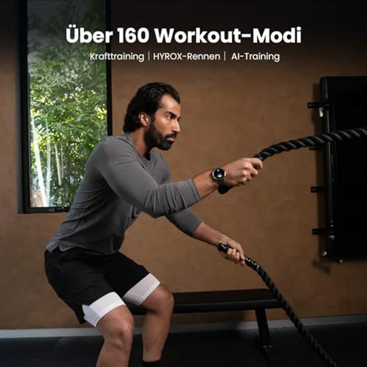 Amazfit Active 2 Smart Watch 44mm, AI, Sprachsteuerung, GPS, kostenloses Kartenmaterial, 10 Tage Akku, 160plus Sportmodi, 5 ATM wasserdicht, für Android und iPhone, Edelstahlgehäuse, AMOLED-Display – Bild 4