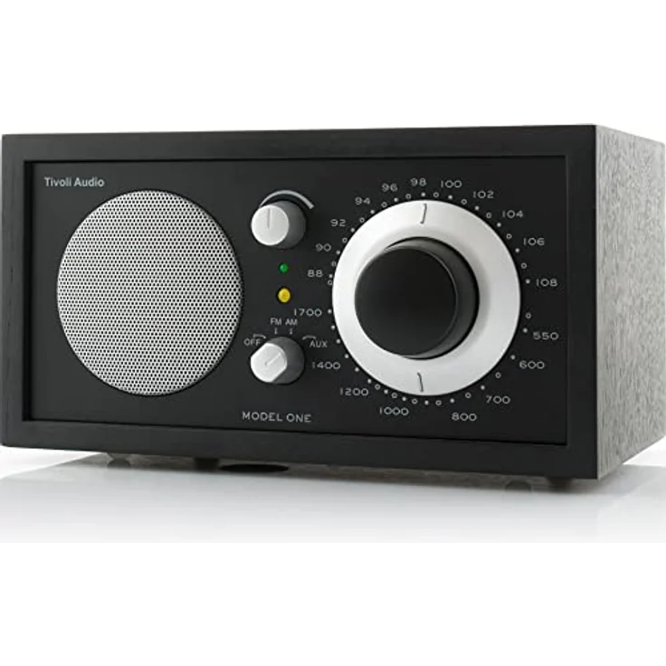 Tivoli Audio Model One UKW-/MW-Radio (Schwarz / Schwarz / Silber), AM / FM-Radio mit UX-Eingang – Bild 3