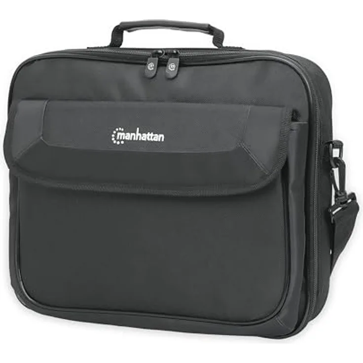 MANHATTAN Laptoptasche Notebooktasche 14.1″ vollständig aufklappbar, schwarz