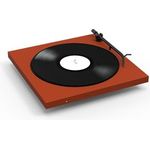 Tone Factory Turntable, Minimalistischer Design Plattenspieler mit Bluetooth und eingebauter Phonovorstufe, Made in Europe (Rot)