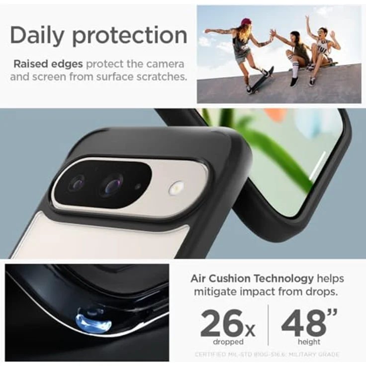 Spigen Ultra Hybrid Hülle für Google Pixel 9 Pro und Pixel 9 [Made for Google] -Schwarz

Ich hoffe, das entspricht deinen Anforderungen. – Bild 5