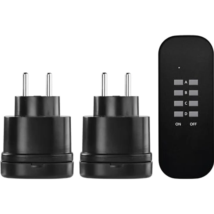 Emos Smart Plug P0067, Drahtlos gesteuerte Steckdose mit IP44, schwarz, für Außenbereich, Reichweite 30 m, Fernbedienung включена – Bild 4