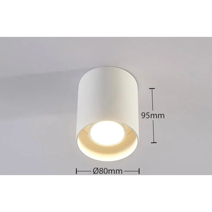 Arcchio Deckenlampe 'Carson' (Modern) in Weiß aus Aluminium für Flur & Treppenhaus (1 flammig, GU10) - Deckenleuchte, Lampe, Flurleuchte - Preisvergleich – Bild 5