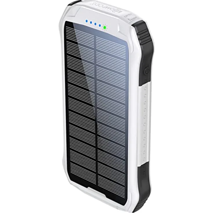 Boompods Neutron Solar Powerbank, 10.000 mAh, Weiß
