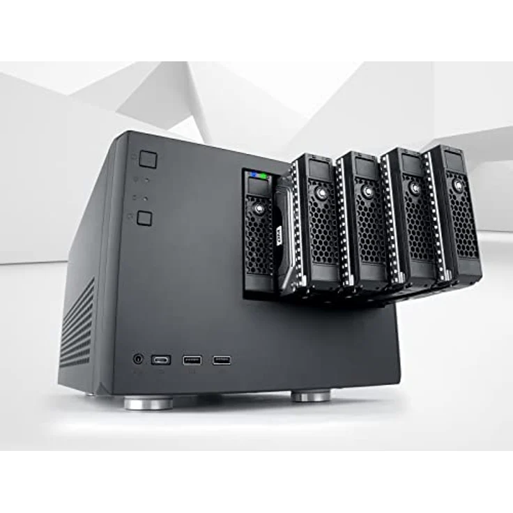 SilverStone Technology CS351, Hot-Swapping-fähiges SAS-12G-/SATA-6G-NAS-Gehäuse mit 5 Einschüben und hoher Leistung, SST-CS351, Schwarz – Bild 5