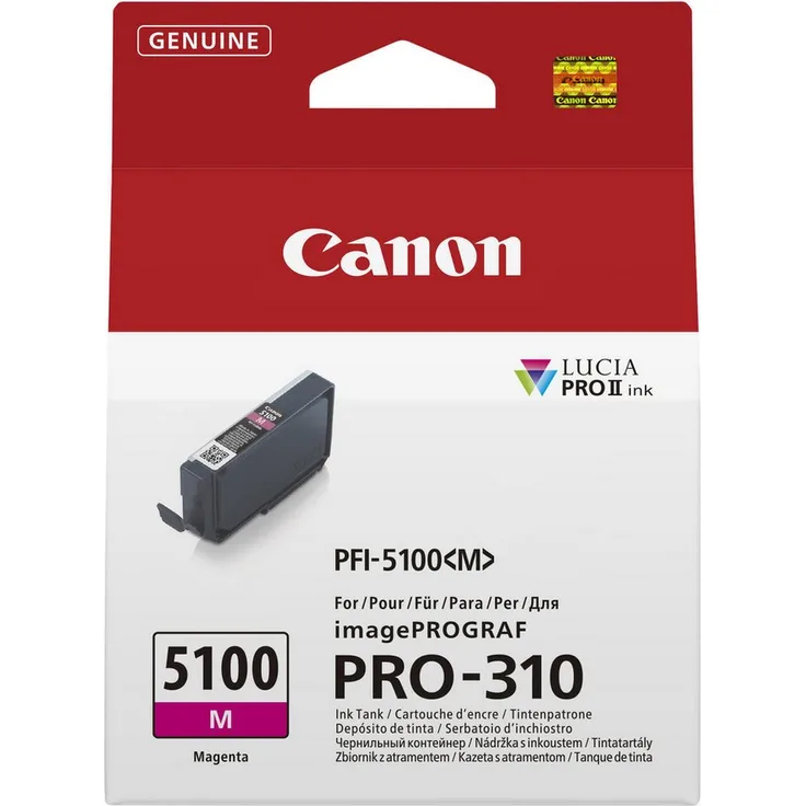 Canon PFI-5100 M, Tintenpatrone in magenta für hochwertige Druckergebnisse