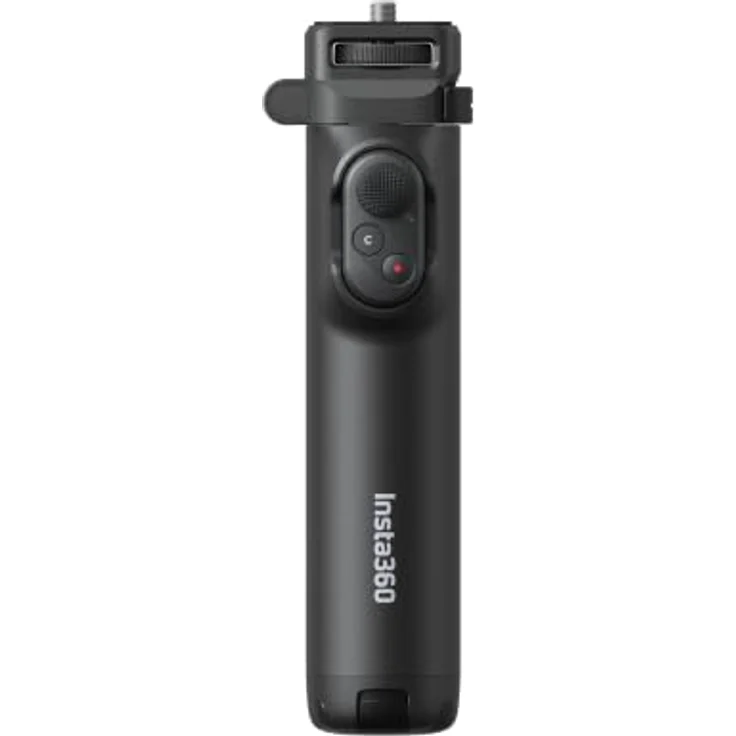 Insta360 X Series, zusammenklappbarer Selfie-Stick Remote Kit mit abnehmbarer Bluetooth-Fernbedienung, schwarz, Ausziehlänge 1m, kompakt auf 15,1cm zusammenklappbar – Bild 1
