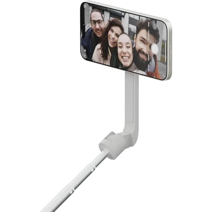 ShiftCam SnapStand Selfie, ausziehbarer Selfie Stick bis 75 cm, grau mit Bluetooth-Fernbedienung und 200 Grad Neigungswinkel – Bild 1