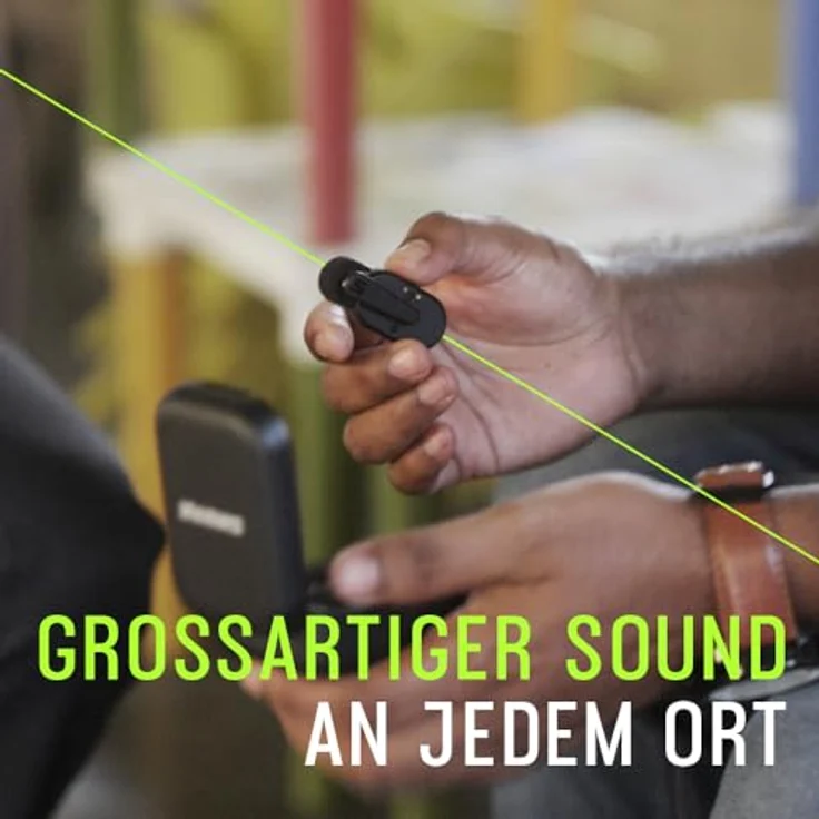 Shure MoveMic Two Set-Profi Funk-Ansteckmikros mit Empfänger für Kamera, iPhone, Android, Mac & PC, 2 Bluetooth Mini Mics, 24h Ladezeit, IPX4, Kompakte & tragbare Ansteckmikros (MV-TWO-KIT-Z6) – Bild 5