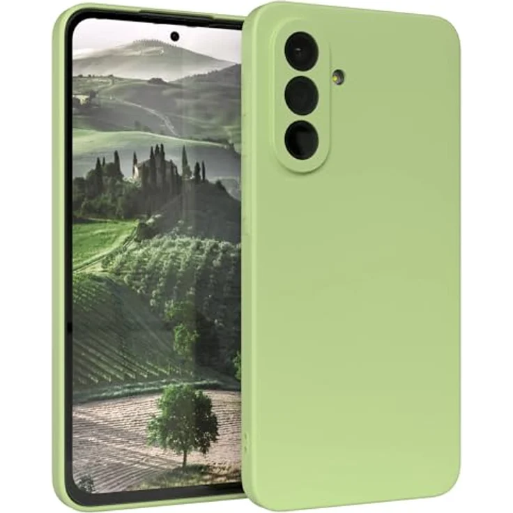 EAZY CASE Silikonhülle für Samsung Galaxy A36 5G, stoßfestes TPU Case mit Kameraschutz, dünnes Premium Cover in Pastellgrün – Bild 1