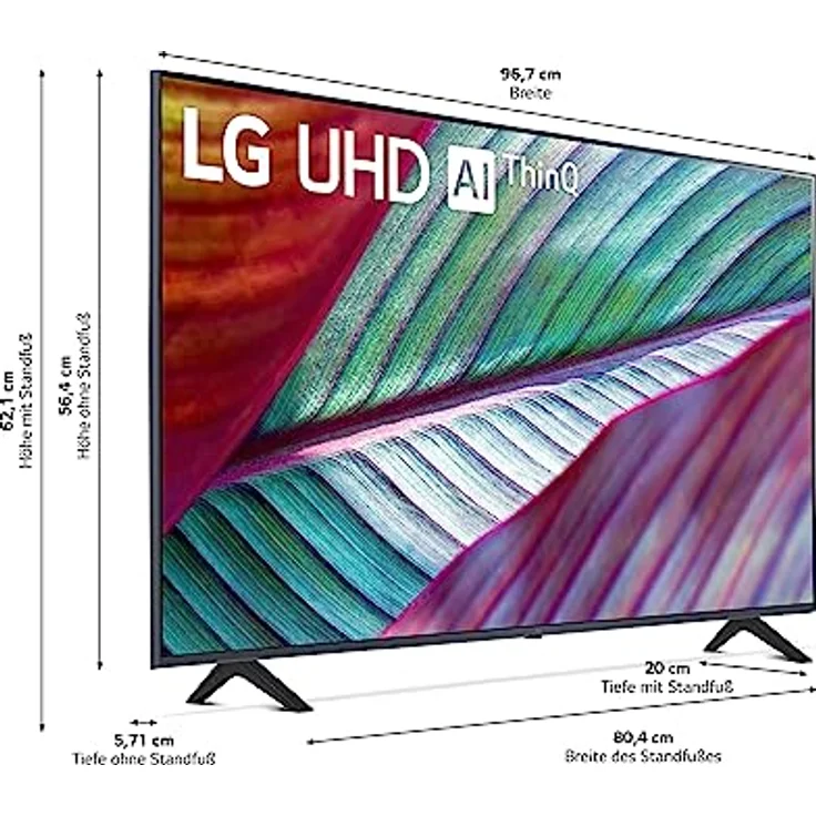 LG 43UR78006LK 109 cm (43 Zoll) UHD Fernseher (Active HDR, 60 Hz, Smart TV) [Modelljahr 2023] – Bild 2