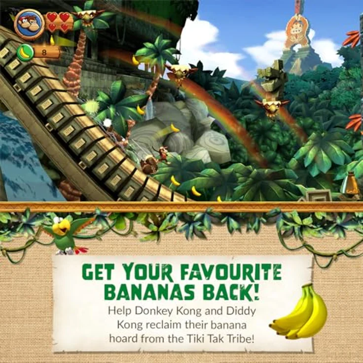 NINTENDO SWITCH Donkey Kong Country Returns HD [PEGI], Grafisch aufbereitet in HD für Nintendo Switch, enthält die Extralevel aus der Nintendo 3DS-Version – Bild 3