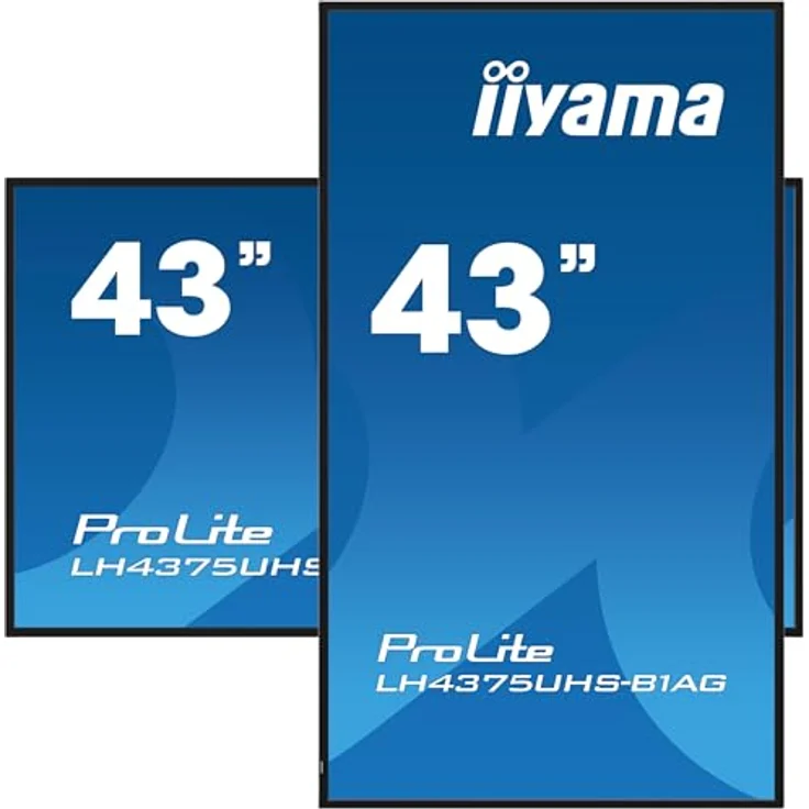 iiyama ProLite LH4375UHS-B1AG 42,5" Digital Signage Display 4K UHD HDMI DP Android-OS WiFi 24/7, schwarz – Bild 4