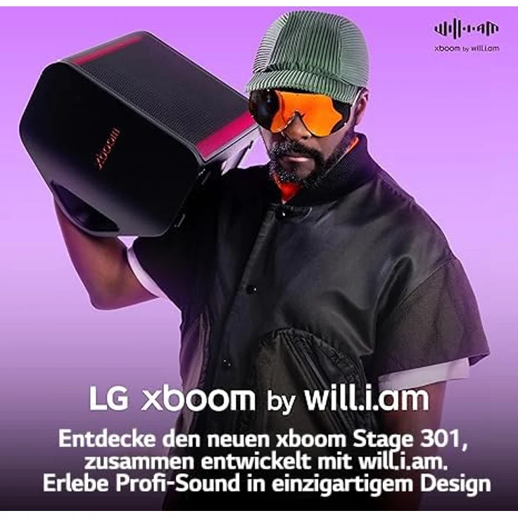 LG XBOOM Stage 301, Tragbarer Bluetooth Lautsprecher mit 120 W RMS, 12 Stunden Akkulaufzeit und AI Sound-Technologie, Schwarz – Bild 3