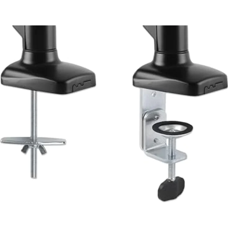 Manhattan 462495 Monitor-Tischhalterung, höhenverstellbar für 17-32 Zoll Monitore, Schwarz, vollbeweglich – Bild 9
