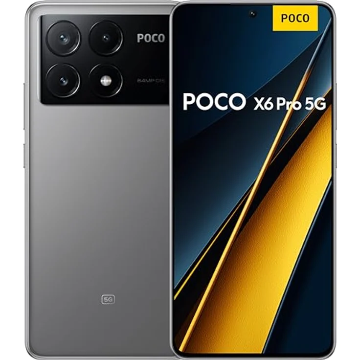 Xiaomi POCO X6 Pro 5G, 8GB RAM, 256 GB Speicher, Grau – Bild 1