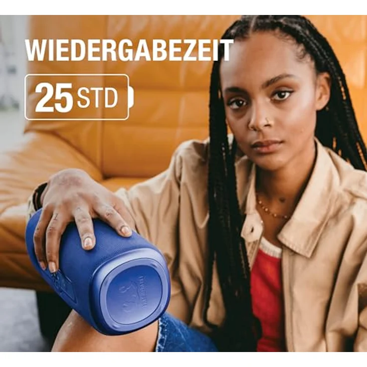 Fresh 'n Rebel Bold L3, Kabelloser Bluetooth Lautsprecher mit 40W RMS, IP67 Wasserdicht, 25h Spielzeit, Boller Bass, Double Fun Mode, Ice Grey – Bild 2