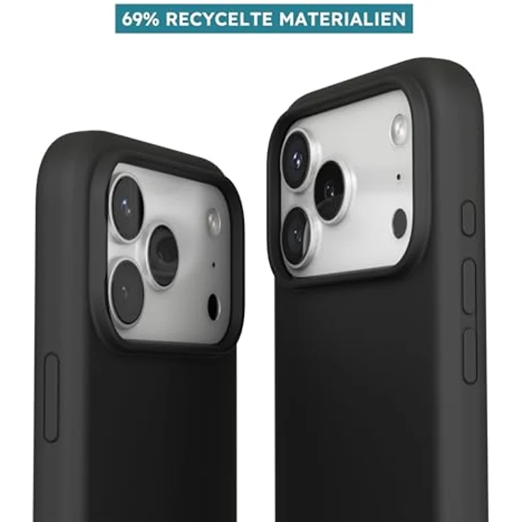 VONMÄHLEN Soft Silicone Case für iPhone, weiche Silikonhülle aus recycelten Materialien mit Mikrofaserfutter und Kamera-Displayschutz, kompatibel mit MagSafe – Bild 4