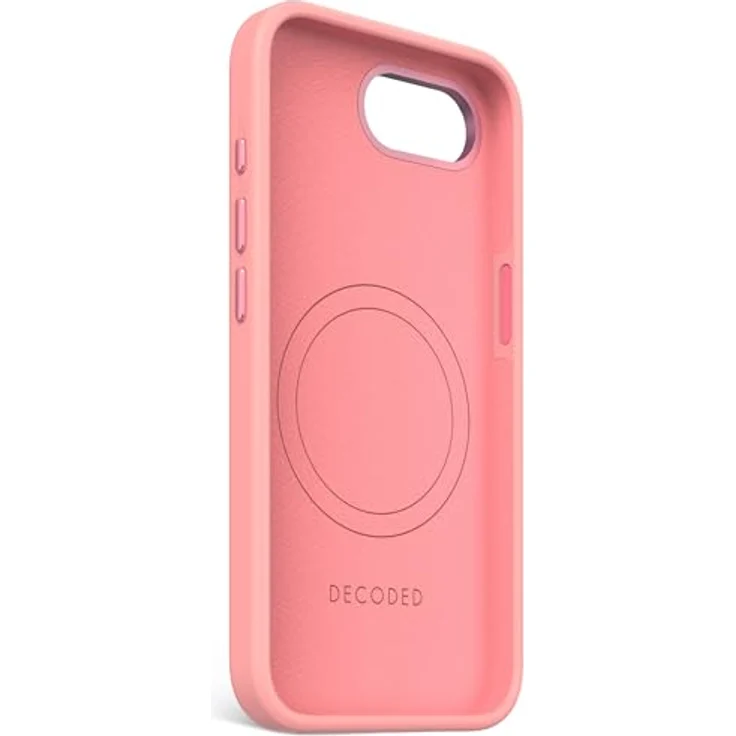 Decoded Bubble Gum Antimicrobial Silicone Backcover für iPhone 16e, MagSafe-kompatibel mit Mikrofaser-Futter und Rundumschutz – Bild 3