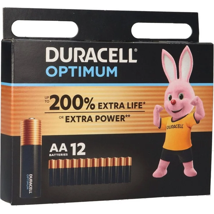 Duracell MN1500 AA Mignon Batterie Optimum 12er Blister, 1,5 Volt, LR6, 12er Pack - Duracell – Bild 1