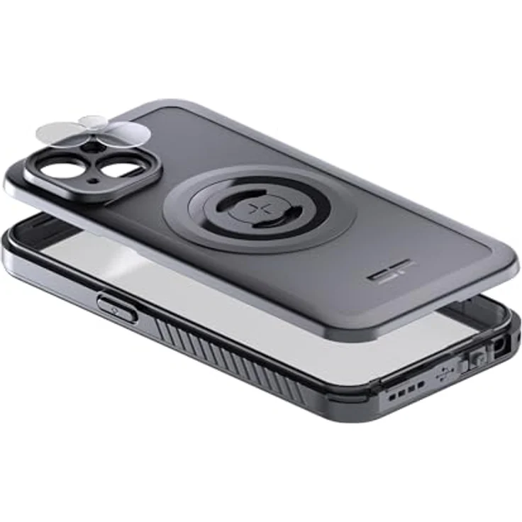 SP CONNECT Phone Case Xtreme, kompatibel mit iPhone 15, Militärstandards zertifiziert, magnetische Befestigung, kabelloses Aufladen, MagSafe kompatibel, wasserdicht, schwarz – Bild 4