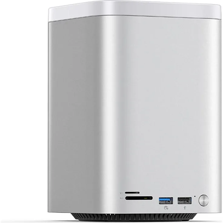 ORICO MiniTower Dockingstation, M.2-SATA mit 56 TB Speicherkapazität, silber
