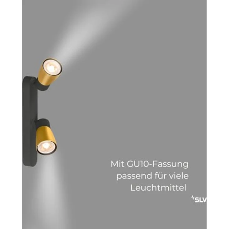 SLV PURI 2.0 DOME, Deckenleuchte, Wandleuchte, Schwarz, Flexibler Strahler, Industrieller Look, Effektvolle Beleuchtung – Bild 3