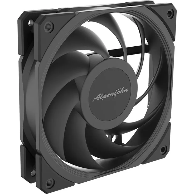 Alpenföhn 120 Jetstream PWM-Lüfter - schwarz, besonders leise mit max. 1.600 U/min bei 22,8 dB(A)