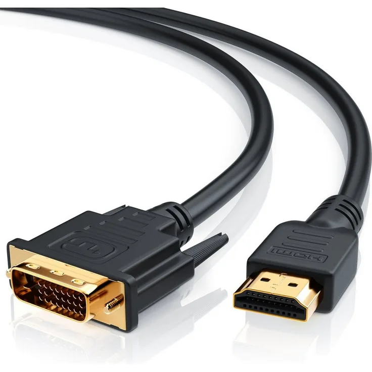 CSL DVI-D (DL) zu HDMI Typ A Konverterkabel, 3m, Full HD, 10.2 Gbit/s, vergoldete Kontakte, optimale Schirmung