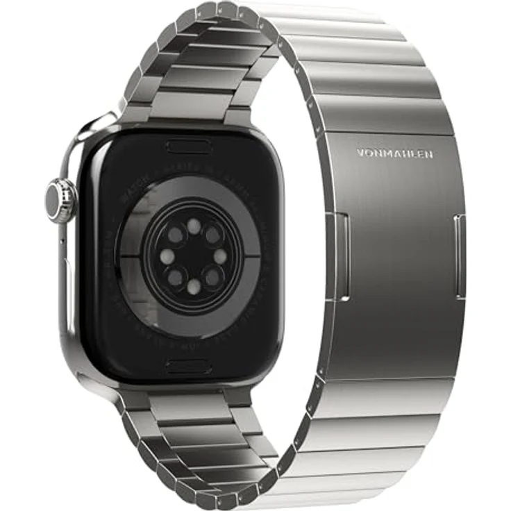VONMÄHLEN Link Bracelet Pro, Hochwertiges Edelstahlarmband kompatibel mit Apple Watch, 316L Edelstahl mit 25% Recyclinganteil, inklusive Anpassungstool und Butterfly-Faltschließe – Bild 4