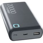 Cellularline | Essence Turbo 20000 | Tragbares Ladegerät 20.000 mAh Power Delivery 20 W Fast Charging (Grau)