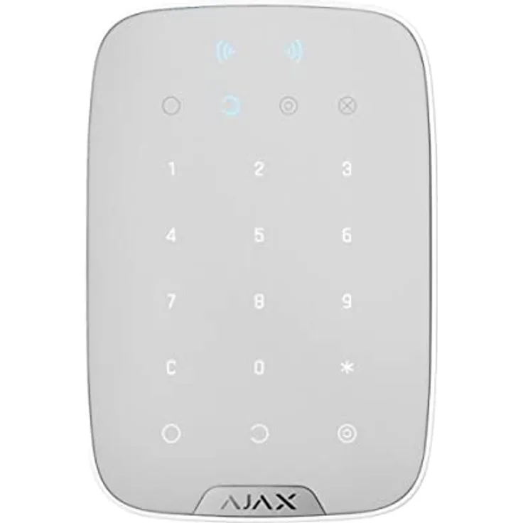 AJAX KeyPad Plus 38253.83.WH1, Tastatur mit integrierter DESFire-Technologie, weiß