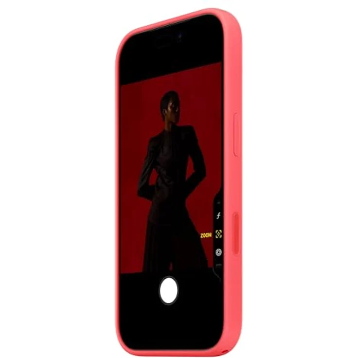 Apple iPhone 17 Pro Silikon Case mit MagSafe, recyceltes Material, Farbe Guavepink – Bild 4