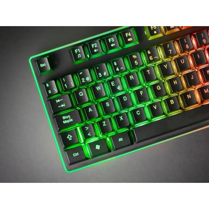 Mars Gaming MCPXBES, Combo H-Mech FRGB Tastatur, Ultralight Maus 10000DPI und XXL Mousepad, Schwarz – Bild 2