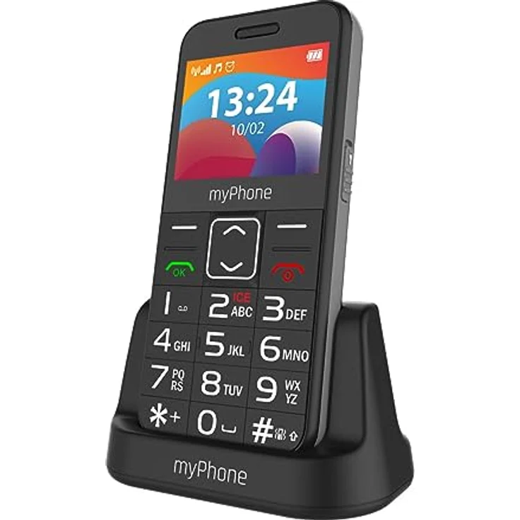 myPhone Halo 3 LTE Robustes Mobiltelefon für Senioren mit Ladestation großer 1400 mAh Akku SOS-Taste und Taschenlampe – Bild 2