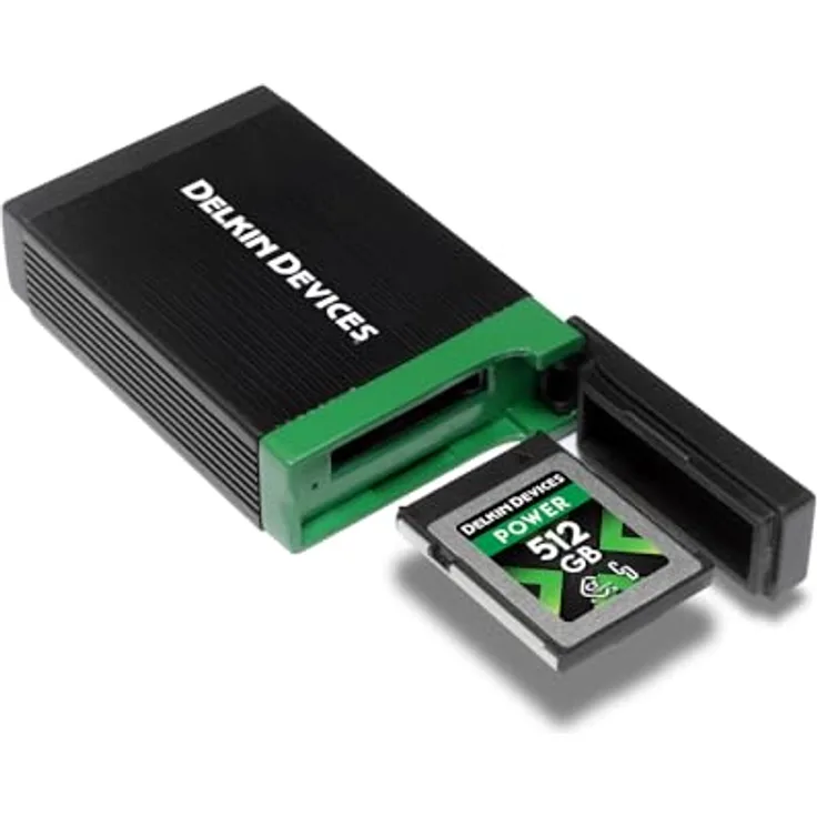 Delkin CFexpress™ Type B Kartenlesegerät, USB4 / Thunderbolt 40 Gbit/s Schnittstelle, Windows- & Mac-kompatibel