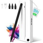 S&T Design Eingabestift Stylus Pencil USB-C mit Schnellladung für Apple iPads (2018-2024) - Präziser iPad-Stift mit Neigungssensitivität, Palm Rejection und magnetischer Haftung