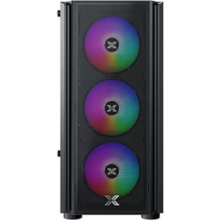 Xigmatek NYX Air II Mini Tower PC-Gehäuse, langlebig mit flexibler Gestaltung, schwarz – Bild 3