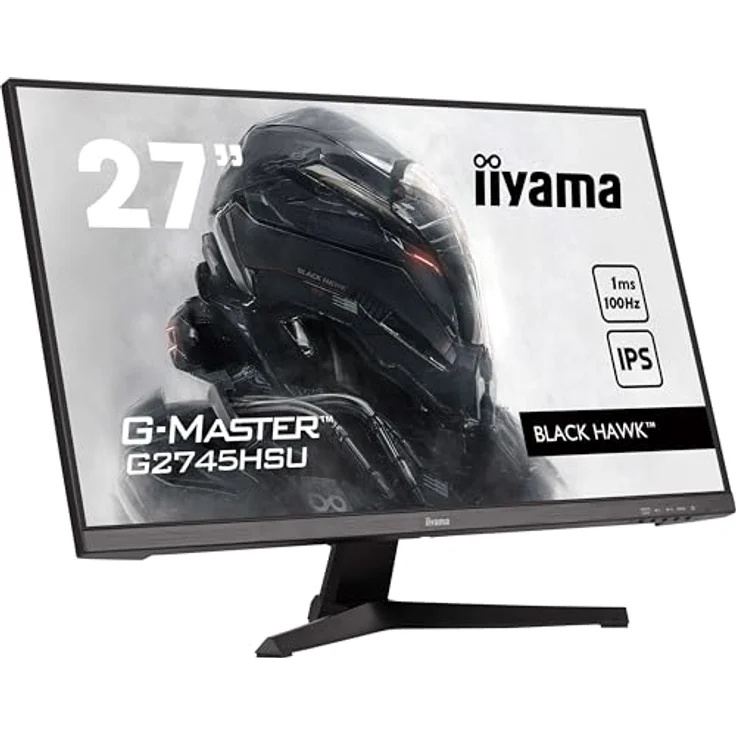 iiyama G-Master Black Hawk G2745HSU-B2 68,5cm 27" IPS LED Gaming Monitor Full-HD HDMI DP USB2.0 1ms Adaptive Sync schwarz – Bild 2