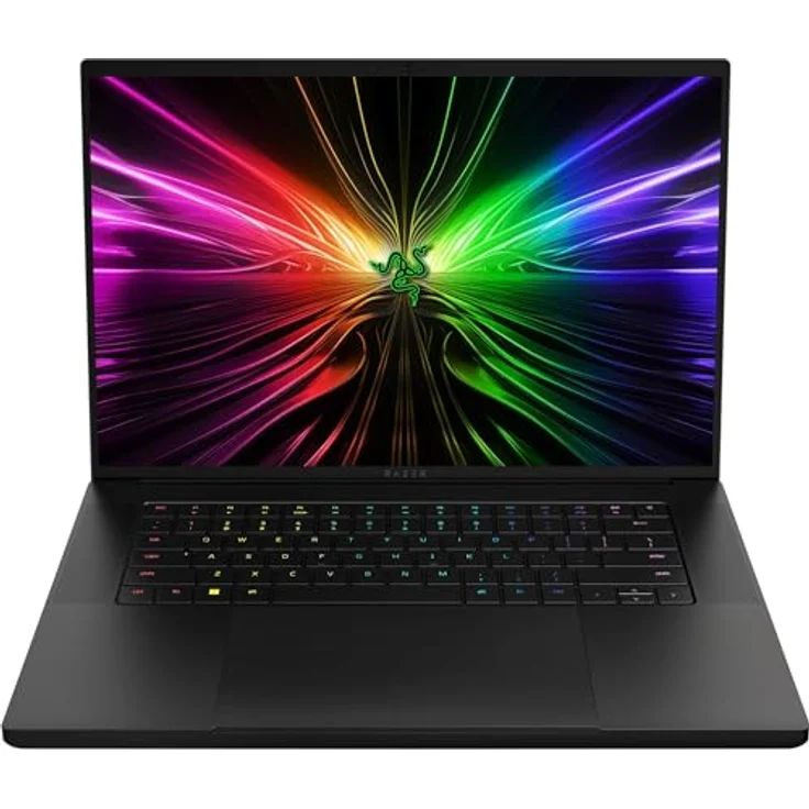 Razer Blade 16-16 Zoll Gaming Laptop (NVIDIA Geforce RTX 4090, Intel i9-14900HX, QHD OLED 240Hz Display, 32GB DDR5 RAM, 2TB SSD, Alu-Gehäuse) QWERTZ DE-Layout | Schwarz – Bild 1