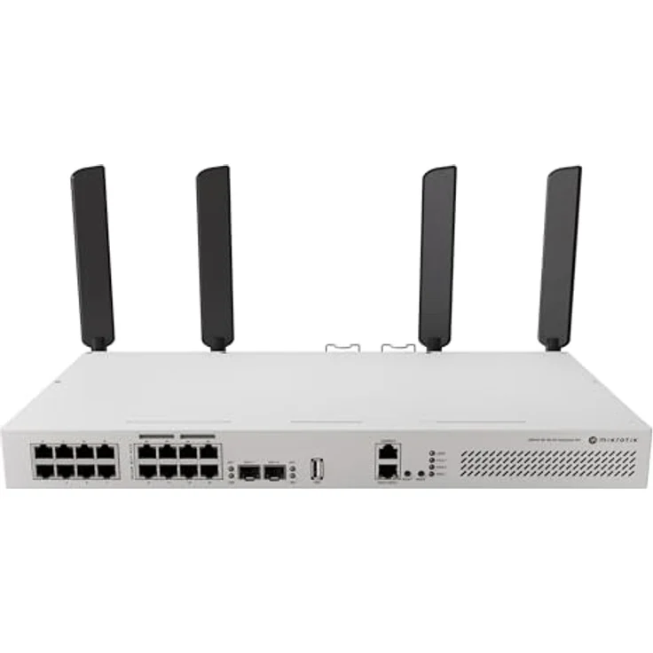 MikroTik Cloud Router Switch CRS418-8P-8G-2S 5axQ2axQ-RM, 17x Gigabit PoE, 4x4 MIMO WiFi 6, 2x 10G SFP, Rackmount – Bild 2