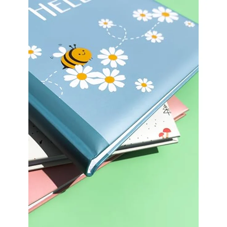 Walther Design Fotoalbum Kinderalbum Hello Bee, Be Happy, Forrest Life, 26x25 cm mit 50 weißen säurefreien Seiten – Bild 5