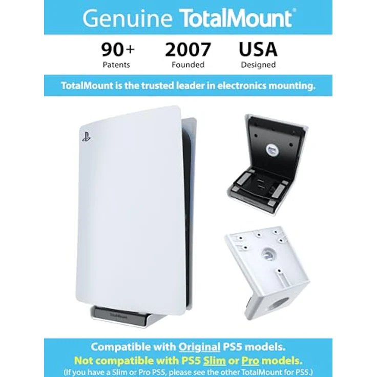 Innovelis - TotalMount Advanced - Wall Mounting Frame für PlayStation 5 - Preisvergleich – Bild 6