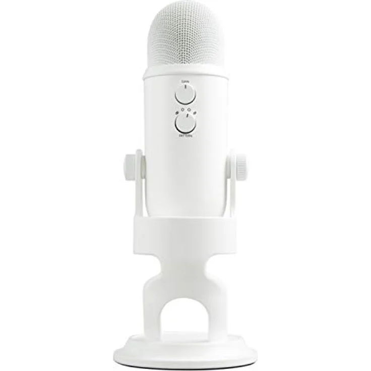 Blue Yeti USB-Mikrofon für Aufnahme und Streaming auf PC und Mac, verstellbares Stativ, Plug und Play - Weiß – Bild 10