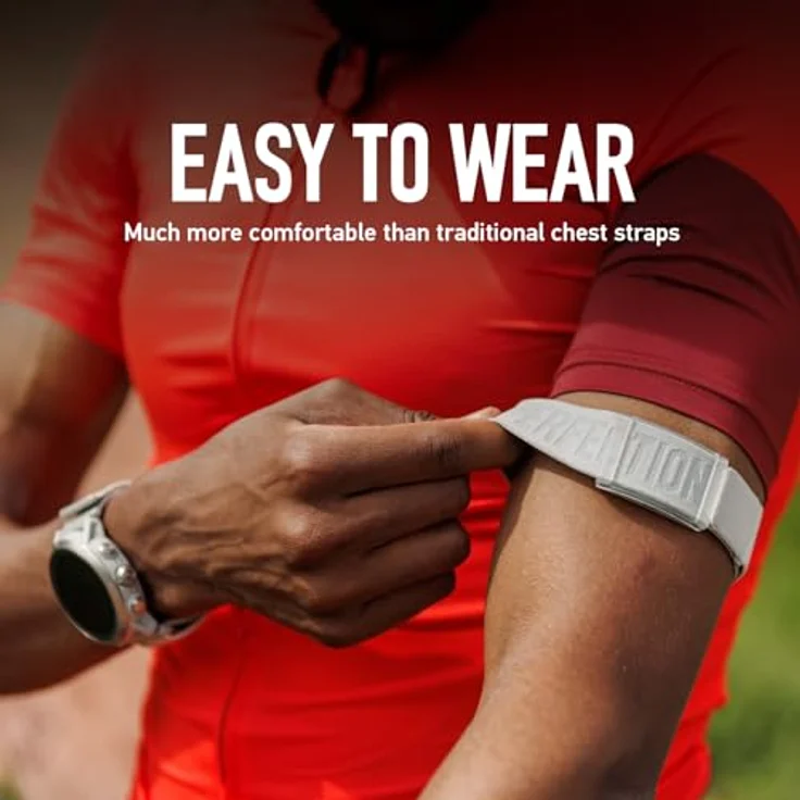 Coros Heart Rate Monitor, Pulsgurt mit optischem Mehrkanalsensor und 38 Stunden Batterielaufzeit, Grau – Bild 2